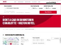 Website Screenshot Avis Car Rental