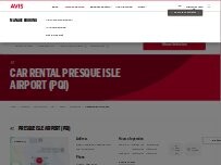 Website Screenshot Avis Car Rental