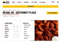 Website Screenshot Buffalo Wild Wings