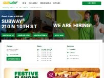Website Screenshot Subway