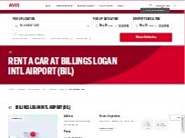 Website Screenshot Avis Car Rental