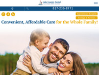 Lake Country Dental website screenshot