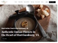 Website Screenshot Indian-American cafe