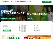 Website Screenshot Subway