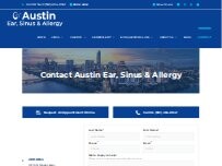 Website Screenshot Austin Ear, Sinus & Allergy