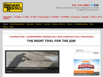 Brevard Rentals website screenshot