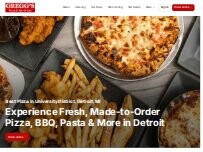 Website Screenshot Gregg's Pizza & Bar-B-Que