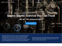 Website Screenshot Sepco Septic Service