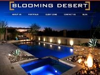 Blooming Desert Landscaping Inc. website screenshot
