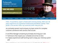 Falmouth Chimney Sweep website screenshot