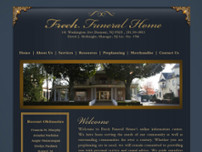 Frech Mcknight Funeral Home website screenshot