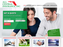 All Central Insurance, Inc website screenshot