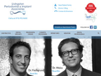 Livingston Periodontal & Implant Associates website screenshot