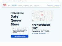 Website Screenshot Dairy Queen