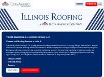Website Screenshot Illinois Roofing, Tecta