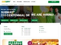 Website Screenshot Subway