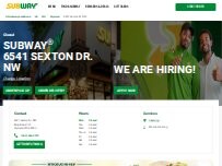 Website Screenshot Subway