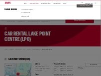 Website Screenshot Avis Car Rental