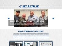 Website Screenshot Holtz Electric Inc