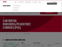 Website Screenshot Avis Car Rental