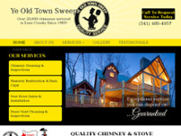 Ye Old Town Sweep website screenshot