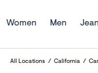 Website Screenshot Aéropostale