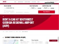 Website Screenshot Avis Car Rental