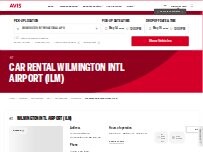Website Screenshot Avis Car Rental