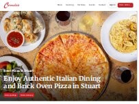 Website Screenshot Carmelas Brick Oven Pizza
