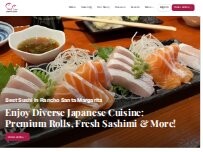 Website Screenshot Sake Sushi