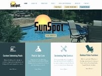 Website Screenshot SunSpot Pool & Patio