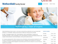 Wethersfield Family Dental Center website screenshot