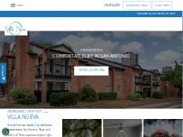 Website Screenshot Villa Nueva Apartments San Antonio