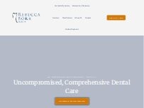 Website Screenshot Dr. Rebecca Bork Family Dentistry