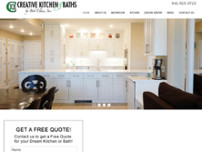 Creative Kitchen & Baths website screenshot