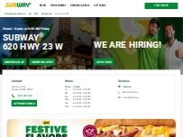 Website Screenshot Subway