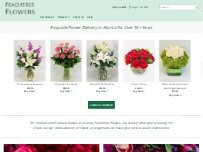 Website Screenshot Peachtree Flowers