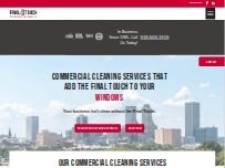 Website Screenshot Final Touch Commercial Cleaning