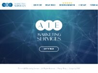 Website Screenshot AIE Marketing Services