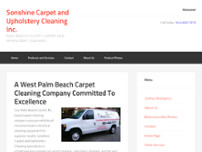Sonshine Carpet and Upholstery Cleaning, Inc website screenshot