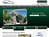 Screenshot for https://browninsuranceok.com/