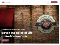 Website Screenshot Red Onion Cafe