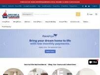Website Screenshot Bedding and Furniture Discounters