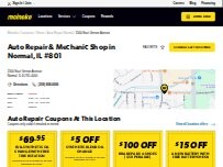 Website Screenshot Meineke Car Care Center