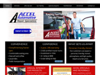 Accel Automotive website screenshot