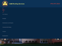 A&M Roofing Services website screenshot