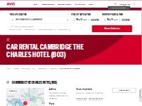 Website Screenshot Avis Car Rental