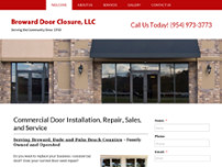 Broward Door Closure Service website screenshot