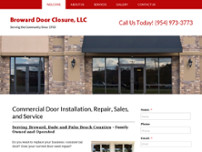 Broward Door Closure Service website screenshot