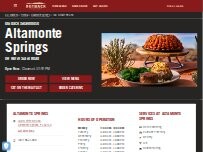 Website Screenshot Outback Steakhouse
